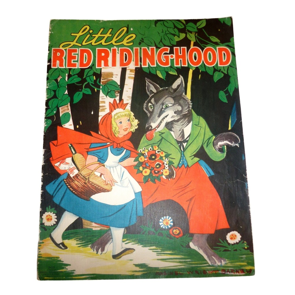 Vintage 1937 Little Red Riding Hood Maginel Wright Barney Merrill Book #3418